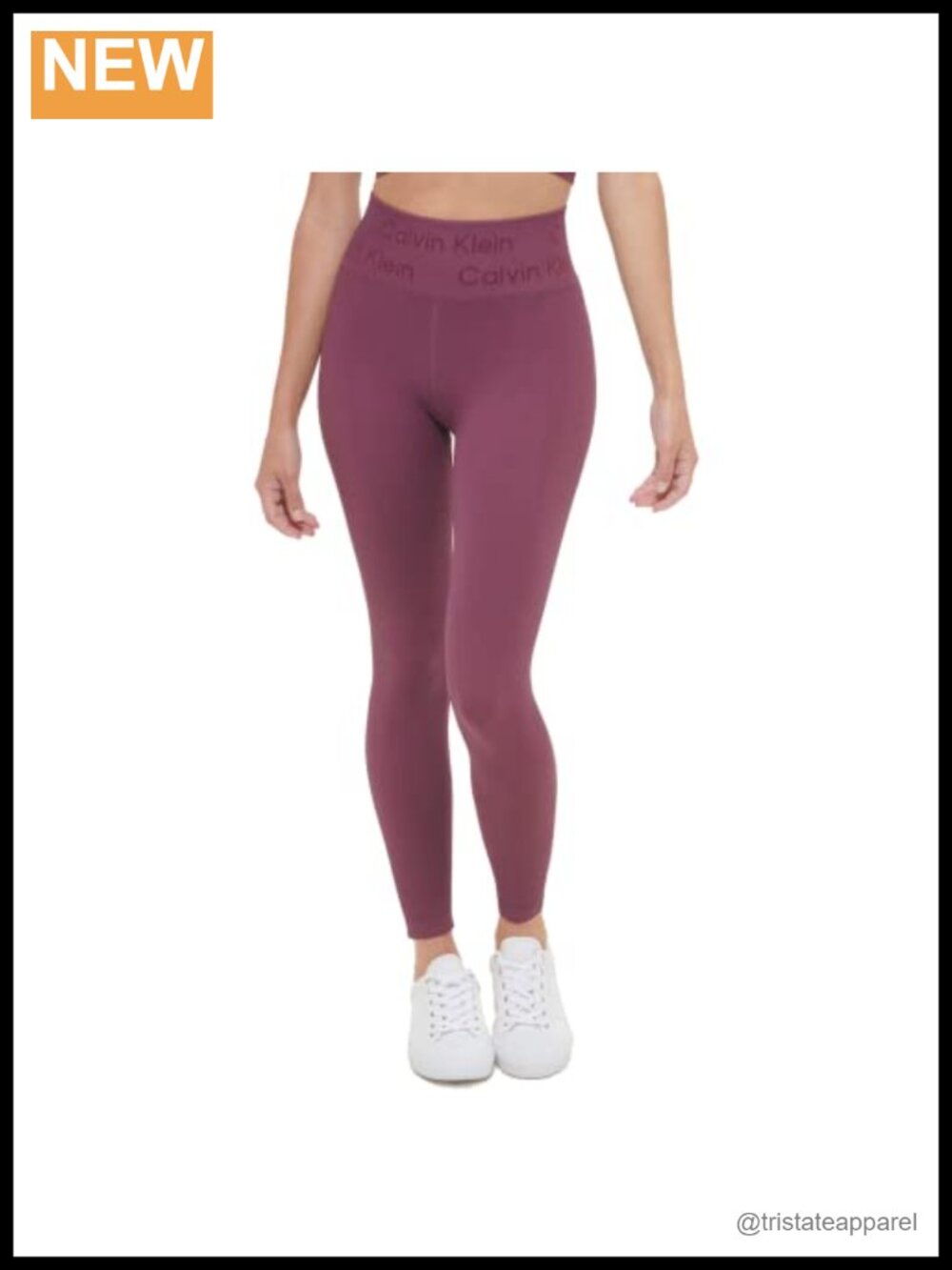 Textured Knit 7/8 Active Leggings High Rise Ankle Casual Gym